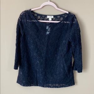 Loft lace top